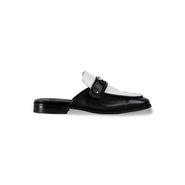 Mules Blanco negro The Valentina B&W