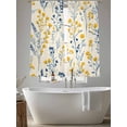 thumbnail image 5 of Blue Yellow Spring Floral Sheer Curtains 72 Inch Length 2 Panels Set, Summer Blooms Botanicals Voile Window Treatment Rod Pocket Curtains Sheers Drapes for Bedroom/Living Room/Kitchen 52"x72"x2, 5 of 7