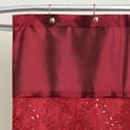 thumbnail image 3 of Lush Decor Maria Solid Shower Curtain, 72x72, Red, Single, 3 of 11
