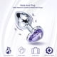 thumbnail image 5 of Tapón anal con forma de corazón, 3 tamaños, acero inoxidable, cristal, tapón anal extraíble, estimulador, juguetes sexuales anales, masajeador de próstata, consolador, 5 of 5