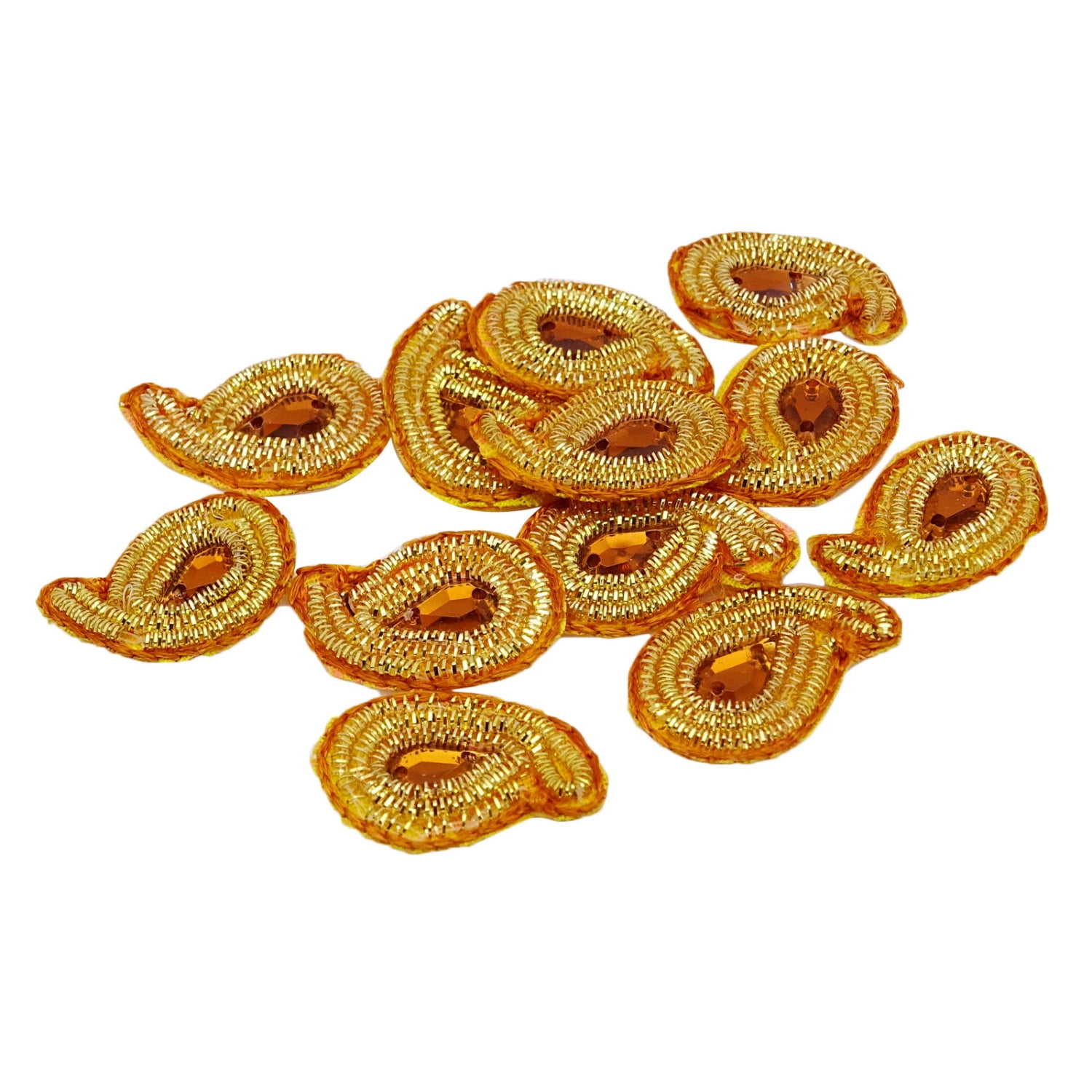 Beaded Decorative Applique Small Sewing Paisley Crafting Appliques By 1