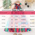 thumbnail image 3 of Yanlir Robe Imprimée à Manches Volantées pour Filles, Col Rond, Robe d'Été Décontractée, Mignonne Tenue de Jeu à Col Rond, Ensemble de Vêtements pour Enfants Léger Longueur Genou (Multicolore, 7 Ans), 3 of 9
