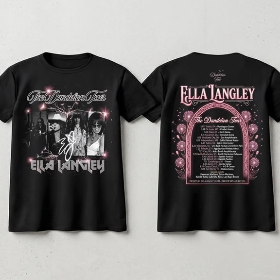 Ella Langley The Dandelion Tour Vintage T-Shirt, Country Music Concert Dates Graphic Tee