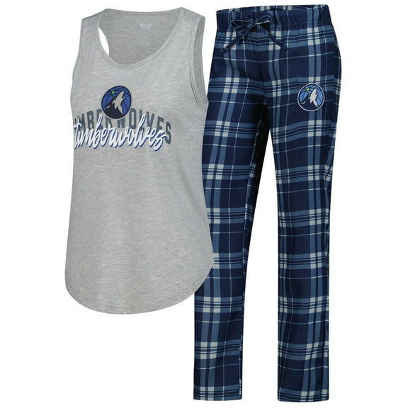 Women's Concepts Sport Navy Minnesota Timberwolves Regulate Tank & Pant Set