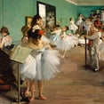 thumbnail image 2 of Degas, Edgar 26x26 Black Ornate Wood Framed with Double Matting Museum Art Print Titled - The Dance Class, 2 of 4