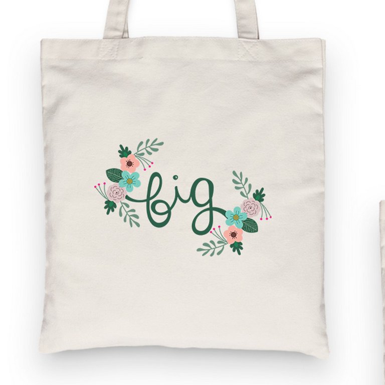 Flower Natural Canvas Tote Bag Lovely Design Gift Ideas For Friends - 365  IN LOVE - Matching Gifts Ideas