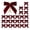 B, variant on Ruanlalo 24 Pcs Velvet Christmas Bows with Twist Tie 3.5 Inch Pre-Tied Vintage Velvet Ribbon Bows for Wreath Tree Gift Wrapping DIY Craft Party Favors Home Decoration