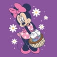 thumbnail image 2 of Girls Minnie Mouse Floral Easter Basket T Shirt, 2 of 5