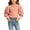 Pink, variant on OGLCCG Girls Long Sleeve Shirts Fall Puff Sleeve Top Kids Crewneck Ribbed Knit Dressy Blouse(Pink,7-8 Years)