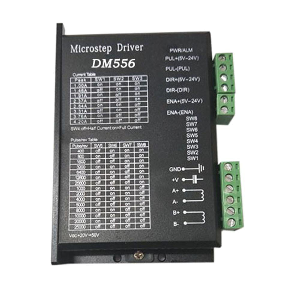 5 Pcs Digital DM556 42/57 2-Phase Micro Stepper Motor Driver Controller 5.6A 
