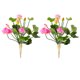 thumbnail image 1 of 2 PCS Flor artificial Decoración del hogar Mini Silk Lotus Flower Flores falsas Arreglo para el hogar (rosa claro), 1 of 6