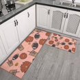 thumbnail image 2 of Pink Football and Drinks Pattern Kitchen Rugs Sets Of 2,Anti Fatigue Kitchen Mat Rugs Non Slip Washable,Decorative Kitchen Floor Mats for Kitchen,Sink,Laundry,17"x30"+17"x47", 2 of 7