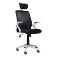 thumbnail image 1 of Silla de Oficina Gerencial con respaldo ergonómico, cabecera Negro y Blanco, 1 of 8