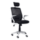 thumbnail image 1 of Silla de Oficina Gerencial con respaldo ergonómico, cabecera Negro y Blanco, 1 of 8