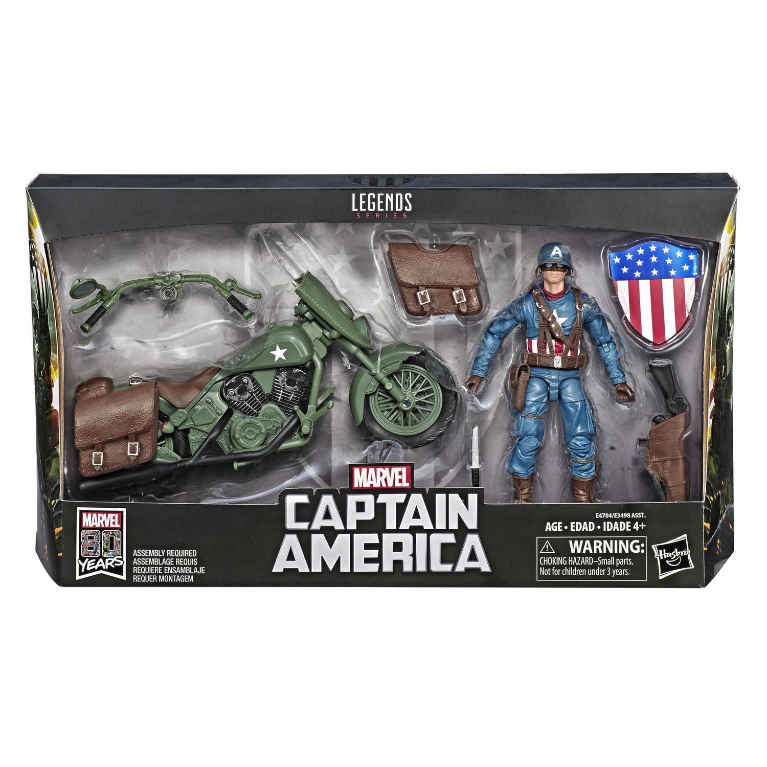 Marvel Legends Series Captain America with Motorcycle