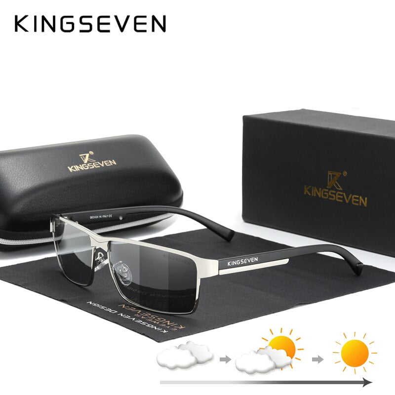 KINGSEVEN Gafas de Sol para Conducir Lentes Polarizadas Efecto Camaleon Fotocromaticas Antirreflejos Proteccion UV400 Modelo Piloto Moda para Hombre y Mujer Fivean unisex Walmart en linea