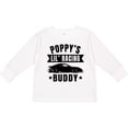 thumbnail image 3 of Inktastic Poppy's Lil' Racing Buddy with Car Silhouette Boys or Girls Long Sleeve Toddler T-Shirt, 3 of 5