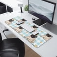 thumbnail image 2 of Long Mouse Pads for Desk,Pug with Crown Desk Mats on Top Of Desks, Desk Mouse Pad Extra Large with 3mm Non-Slip Base and Stitched Edge for Gaming,Office,Work,Home 31.5"x11.8", 2 of 6