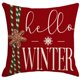 thumbnail image 4 of fundas de almohada de Navidad , funda de almohada de lino rústico para festividades,rojo y blanco, para sofá, sillón, decoración de Navidad(C)(4 piezas), 4 of 5