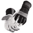 thumbnail image 2 of Black Stallion Kidskin Leather Palm Arc Rated Gloves White/black Small, 2 of 2