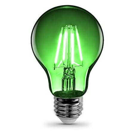 

Feit Electric A19/TG/LED 40W Equivalent 4.5 Watt Dimmable Filament Clear Glass A19 LED Light Bulb Green
