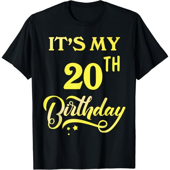 It's My 20th Birthday Tee 20 Years Old 20th Birthday Gift T-Shirt