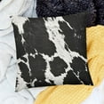 thumbnail image 2 of SHANXI Print Black White Cow Spots Decorative Square Home Decor Throw Pillowcases For Bedroom Sofa Couch Porch Outdoor 18x18in, 2 of 5