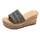 thumbnail image 2 of Sandalias Mujer Tacón inclinado Punta abierta Zapatillas sólidas Cómodos zapatos de playa Chanclas Wmkox8yii hj789, 2 of 9
