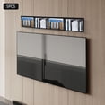 thumbnail image 4 of 5Pcs 34" Wall Mount DVD Shelves, CD Rack Media Storage Shelf, Cube Organizer for Video Games, Black Floating Shelves for Bedroom Living Room Game Room Furniture, 4 of 13