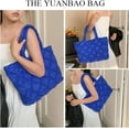thumbnail image 2 of Kukuzhu Puffer Tote Bag, Large Puffy Bags for Women Fashion Quilted Soft Padded Handbag Purses, 2 of 7
