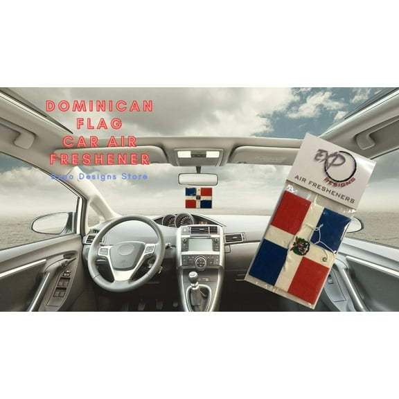 Dominican Flag Freshener - Fashion Car Air Freshener (4 units per pack)9.99