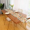thumbnail image 2 of Yayeee Table Runner 90 inches Long Home Kitchen Dinning Party Decoration, Beige Retro Leaves, 2 of 7