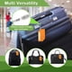 thumbnail image 4 of Paquete de 4 etiquetas de equipaje con etiquetas de dirección, etiquetas de equipaje para maletas con cable de acero inoxidable, etiquetas de equipaje para maletas, bolsos y bolsos (negro), 4 of 4