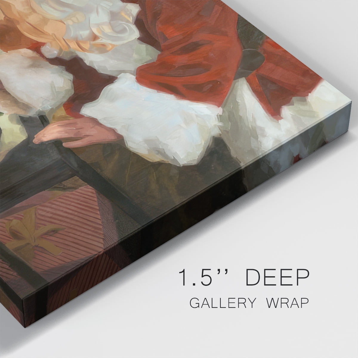 Saint Nick and the Nativity- Gallery Wrapped Canvas