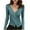 Blue Shirt fot Women, variant on Women's Surplice V-Neck Rib Knit Long Sleeve Tops Stylish Basic Layering Casual Daily Wear Blouse Purple Free Size