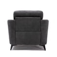 thumbnail image 3 of Benjara Odin 39" Modern Armchair with Tufted Cushions- Metal Frame- Gray Velvet, 3 of 5