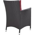 thumbnail image 5 of Modway Convene 11-Piece Aluminum and Rattan Patio Dining Set in Espresso/Red, 5 of 7