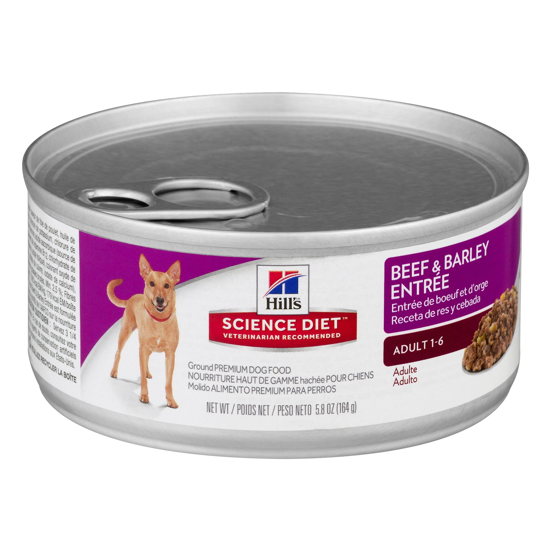 Hill's Science Diet Premium Dog Food Adult 1 6 Beef & Barley Entree