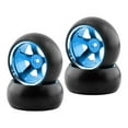 thumbnail image 4 of TISHITA 4 Pieces RC Car Hub Wheel Rim and Tires Replaces Remote Control Car RC Wheel Rim Blue, 4 of 7