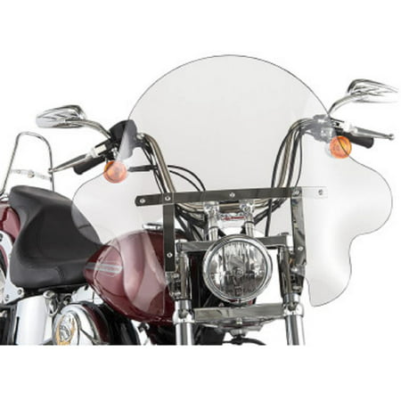 Slipstreamer SS-32-16CVQ SS-32 16in. Falcon Windshield with Chrome Hardware - 16in. H x 30.5in. W - Clear