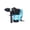 Black + Blue + Metal, variant on Motorcycle Front Tire Chock for 17-21 Wheels Locking Adjusting Stand, Black Steel Motorbike Fork Bracket for Transport, Maintenance, and Storage