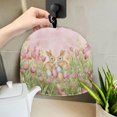 thumbnail image 5 of HELLHERO Bunny Duo with Easter Eggs Tea Cozy Polyester Canvas Dust Proof Easy to Clean for Gift, 5 of 8