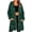 Army Green, variant on Women's Midi-Length Raincoat with Hood – Waterproof Windbreaker Jacket for Travel, Hiking & Rainy Season