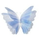 thumbnail image 4 of Mariposa de gasa artificial, flor, mariposas, cumpleaños, exhibición grande, fotografía Azul, 4 of 9