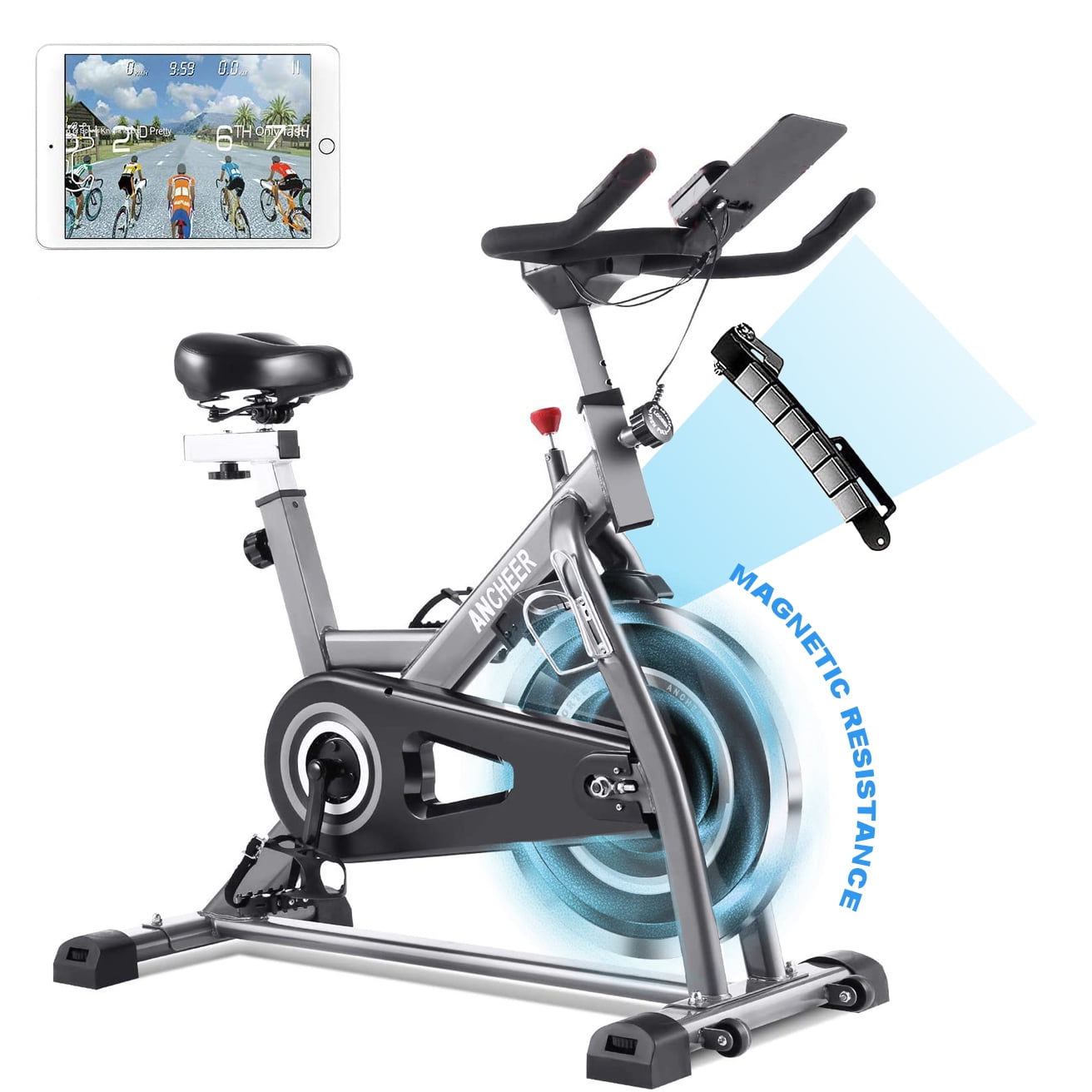 Stationary Exercise Bike LCD Cardio Fitness Household Cycling Workout Training 