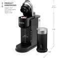 thumbnail image 6 of K-Café Barista Bar Single Serve Coffee Maker and Frother, with 3 Brew Sizes, Hot and Cold Coffee Capabilities, 2oz Coffee Shot Button, Black, 6 of 10