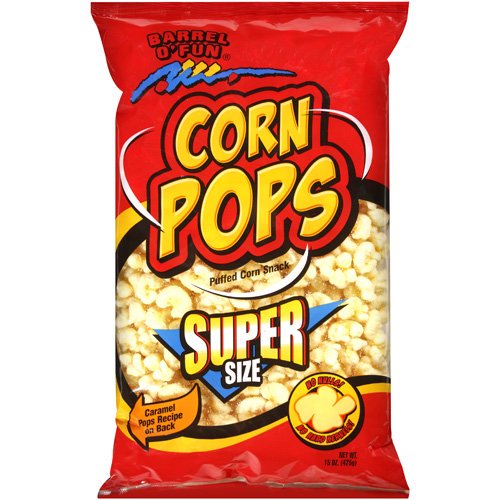 Barrel O' Fun Corn Pops Puffed Corn Snack Super Size, 15 Oz. Walmart