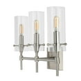 thumbnail image 6 of JONATHAN Y Cato 21.25" 3-Light Modern Minimalist Iron/Glass LED Vanity, Nickel/Clear, 6 of 8