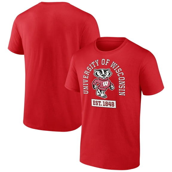 Men's Red Wisconsin Badgers Hall Participant T-Shirt