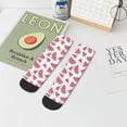 thumbnail image 5 of Uemuo Watermelon Printed Crew Socks, Moisture-Wicking Socks, Athletic Socks for Men Breathable Cushion Socks Casual Sport Socks for Running Traveling, 5 of 6